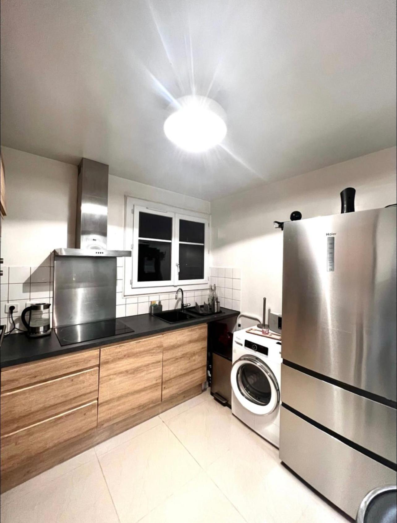 Modern 2 Bedroom Apartment Near Paris Metro, Giant Flat Screen Tv 85 Inches, Balcony, Free Parking Ivry-sur-Seine Exterior photo